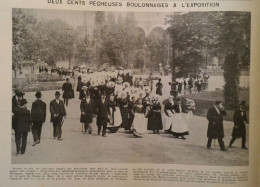 1900 PARIS - DEUX CENTS PECHEUSES BOULONNAISES À L'EXPOSITION UNIVERSELLE - LA VIE ILLUSTRÉE - 1900 - 1949