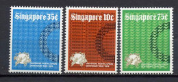 Singapore 1974 UPU Centenary Set Of 3 MNH - U.P.U.