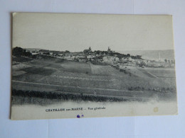 CHATILLON SUR MARNE: TRES BELLE VUE GENERALE - Châtillon-sur-Marne