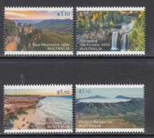 2022 Australia National Parks Scenery Waterfalls Chutes  Complete Set Of 4 MNH - Unused Stamps