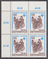 1981 , Mi 1667 ** (2) - 4er Block Postfrisch -  Europäische Regionalkonferenz Von Rehabilitation International - Nuevos