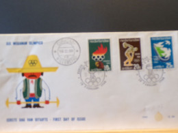 105/697  FDC  NEDERLANDSE ANTILLEN  1968 - Zomer 1968: Mexico-City