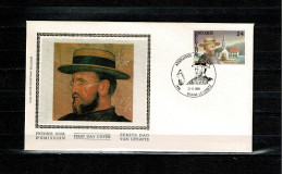 1989 2346 FDC Zijde/soie (Braine Le Comte) : "PERE PICPUS" - 1981-1990