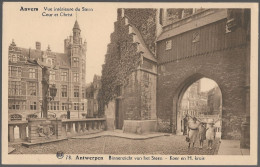 CPA CARTE POSTALE BELGIQUE ANVERS VUE INTERIEUR DU STEEN COUR ET CHRIST - Otros & Sin Clasificación