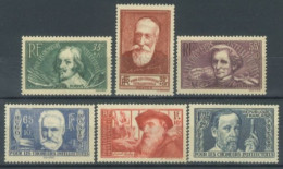 FRANCE - 1938, FOR THE INTELLECTUAL UNEMPLOYED STAMPS COMPLETE SET OF 6, UMM (**). - Neufs