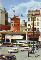 Paris Le Moulin Rouge  ( Voitures , Autobus Parisien ; Timbrée En 1977 , Spectacle De Jerry Levis Et Tony  Curtis - Autres & Non Classés
