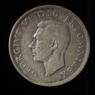  Grande-Bretagne / United Kingdom, George VI, 1/2 Crown, 1937, , Argent (Silver), TTB (EF),
KM#856, Sp.4080 - K. 1/2 Crown