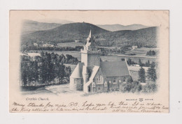 SCOTLAND - Crathie Church Used Vintage Postcard - Aberdeenshire
