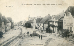 184....  La Place Et Route De Cernay - Dannemarie