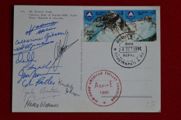 1990 Him-Koon American Everest Aspire Expedition Signed 12 Climbers Himalaya Mountaineering Escalade Alpinism - Sportspeople