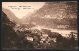 Cartolina Longarone, Via Mezzaterra Codissaga E Castellavazzo  - Autres & Non Classés