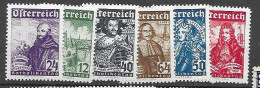 Austra Mh * (440 Euros If Mnh) 1933 Complete Set - Ongebruikt