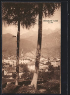 Cartolina Lorenzago Di Cadore, Ortsansicht Durch Die Bäume Hindurch  - Autres & Non Classés