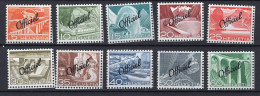 T4004 - SUISSE SWITZERLAND SERVICE Yv N°285/294 ** (-295) - Officials