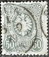 1877 - Deutsches Reich - Timbre Oblitéré MI N° 38 - 50 Pfge Gris Olive - - Used Stamps