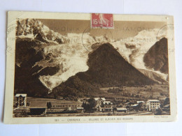 CHAMONIX:VILLAGE ET GLACIER DES BOSSONS 1929 - Chamonix-Mont-Blanc