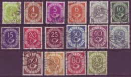 Europe - Allemagne Fédérale - 1951 - N°9 à 24 (16 Valeurs) Séries Courantes - 7613 - Used Stamps