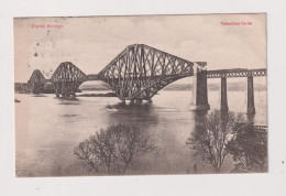 SCOTLAND - Forth Bridge Used Vintage Postcard - Fife