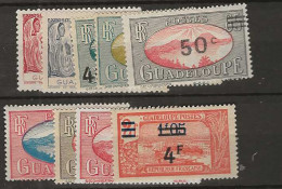 1943 MNH Guadaloupe Yvert 163-71 Postfris** - Unused Stamps