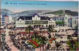 CPSM  Circulée 1937 , Nice (Alpes Maritimes) - Le Casino Municipal Et La Place Massena  (211) - Monumenten, Gebouwen