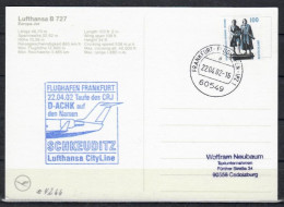 2002 Taufe ' Schkeuditz '    Lufthansa First Flight, Erstflug, Premier Vol ( 1 Card ) - Otros (Aire)