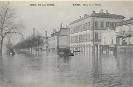 CPA Paris Crue De La Seine Paris Quai De La Rapée - Arrondissement: 12