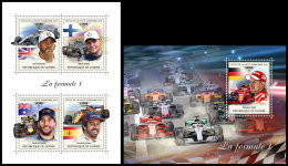 GUINEA REP. 2018 MNH** Formula 1 Formel 1 Formule 1 M/S+S/S - OFFICIAL ISSUE - DH1839 - Automobilismo