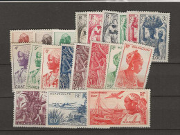 1947 MNH Guadaloupe Yvert 197-213+ Av 13-15 Postfris** - Unused Stamps