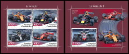 CENTRAL AFRICA 2018 MNH** Formula 1 Formel 1 Formule 1 M/S+S/S - OFFICIAL ISSUE - DH1841 - Cars