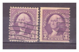 USA - 1932 George Washington - Cent. 3 + Idem Da Bobina - Used Stamps