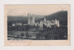 SCOTLAND - Balmoral Castle From The River Used Vintage Postcard - Aberdeenshire