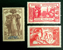 1937 A.E.F. / MARTINIQUE - EXPOSITION INTERNATIONALE PARIS 1937 - NEUF* - Nuevos