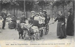 CPA Paris Bois De Vincennes Voitures Aux Chèvres Du Lac De Saint-Mandé - Distrito: 12