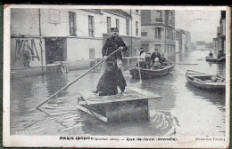 75 - PARIS Inondé - Rue De Javel (Grenelle) - Paris Flood, 1910