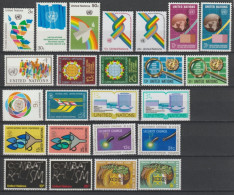 NATIONS UNIES / ONU - NEW YORK - 1976/1977 - ANNEES COMPLETES ** MNH - COTE = 25 EUR - Unused Stamps