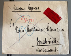 Lettre Express  Osnabruck - Cartas & Documentos