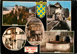 25 LE CHÂTEAU DE JOUX MULTIVUES BLASON - Autres & Non Classés