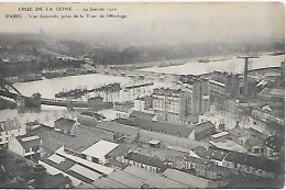 CPA Paris Crue De La Seine Janvier 1910 Vue Générale Prise De La Tour De L'Horloge - District 12