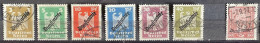 1924 - Deutsches Reich - Série De 7 Timbres Oblitérés - MI Du N°105 Au 110 + 112 - Avec Surcharges "cachet De Service" - Servizio
