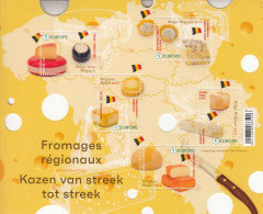 2022 Belgium Cheese Fromage Miniature Sheet Of 5 MNH @ BELOW FACE VALUE - Ungebraucht