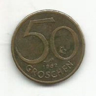 AUSTRIA 50 GROSCHEN 1962 - Oostenrijk