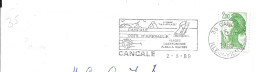 Lettre Entière Flamme 1989 Cancalle Ille Et Vilaine - Maschinenstempel (Werbestempel)