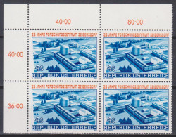 1981 , Mi 1673 ** (1) - 4er Block Postfrisch -  Forschungszentrum Seibersdorf - Nuevos