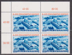 1981 , Mi 1673 ** (2) - 4er Block Postfrisch -  Forschungszentrum Seibersdorf - Neufs