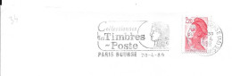 Lettre Entière Flamme 1989 Paris Bourse - Maschinenstempel (Werbestempel)