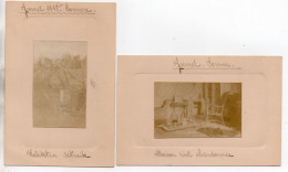 532, WW1, Somme, Humel 1918, 2 Photos Maisons Détruites - Guerre, Militaire