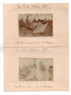 511, WW1, Aisne, La Ferté-Milon 1918, 2 Photos Tank De Retour De L'Attaque - Guerre, Militaire
