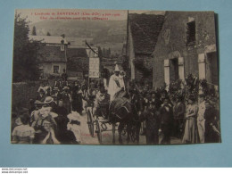 SANTENAY - Cavalcade 4 Juin 1906, Char Du "camelot" Suivi De La " Déveine" - Other & Unclassified