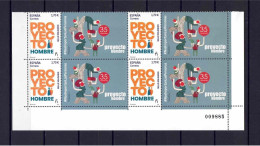 ESPAÑA 2024 ** MNH SELLO SOLIDARIO. PROYECTO HOMBRE BL.4 - Unused Stamps