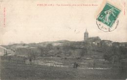 54 Avril Vue D' Ensemble Prise Sur La Route De Mance CPA Cachet Convoyeur Briey à Conflans 1908 - Other & Unclassified